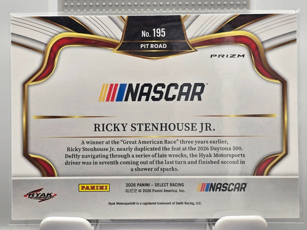 2026 Select Racing - #195 Ricky Stenhouse Jr - Pitroad - Tri-Color - Buy 3 Get 1