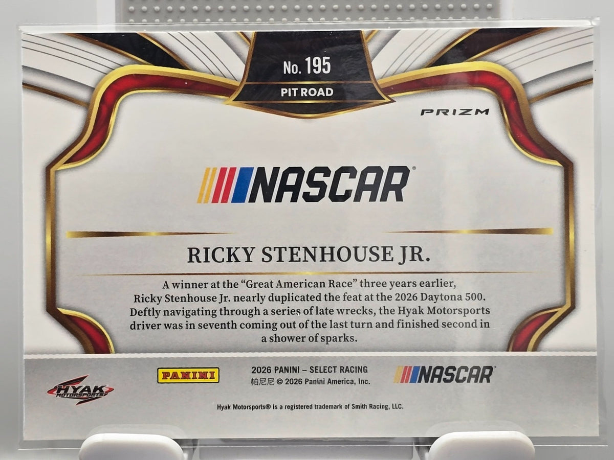 2026 Select Racing - #195 Ricky Stenhouse Jr - Pitroad - Tri-Color - Buy 3 Get 1