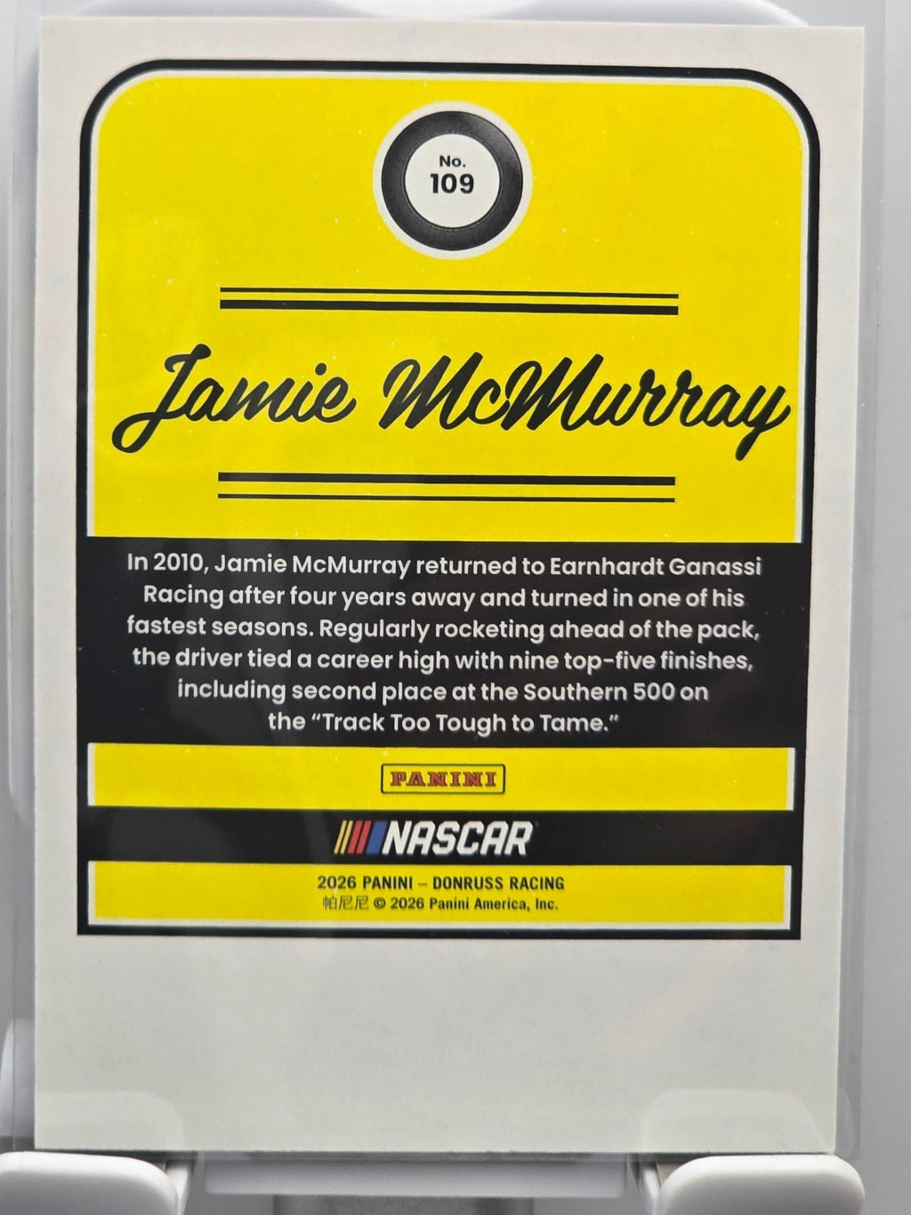 2026 Donruss NASCAR Racing - #109 Jamie McMurray - Throwback - Blue Base /199