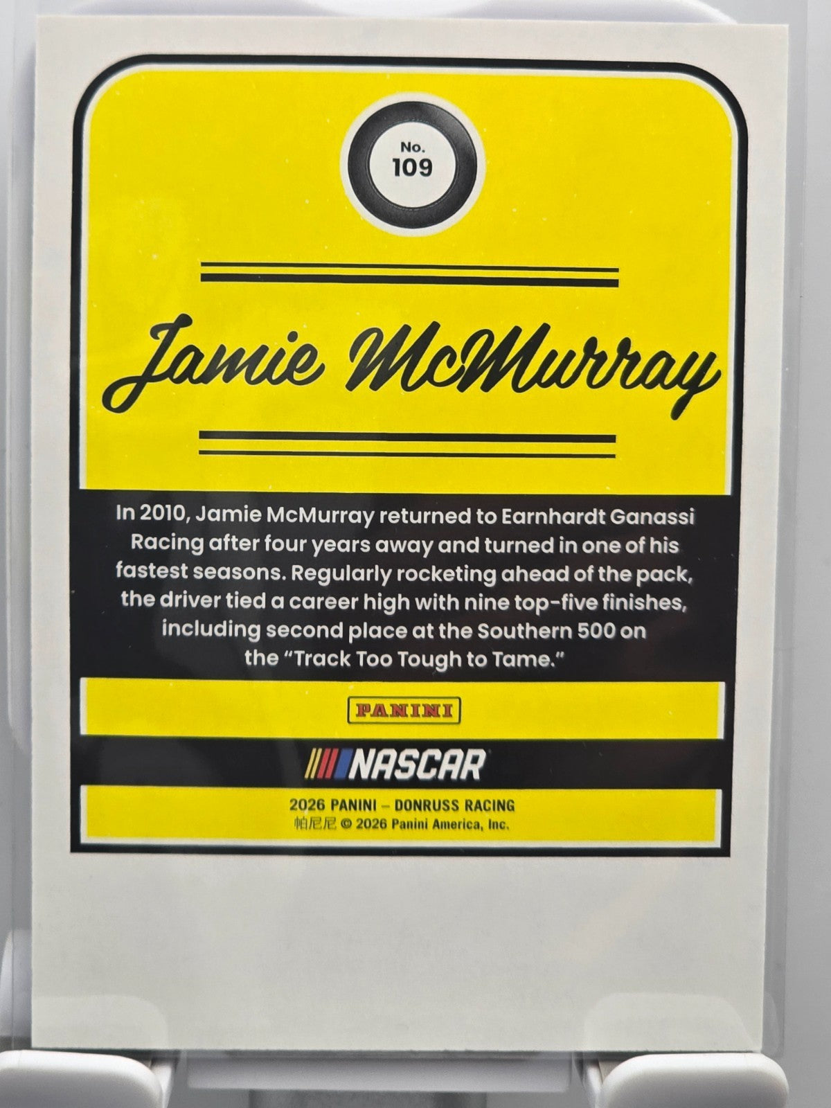2026 Donruss NASCAR Racing - #109 Jamie McMurray - Throwback - Blue Base /199