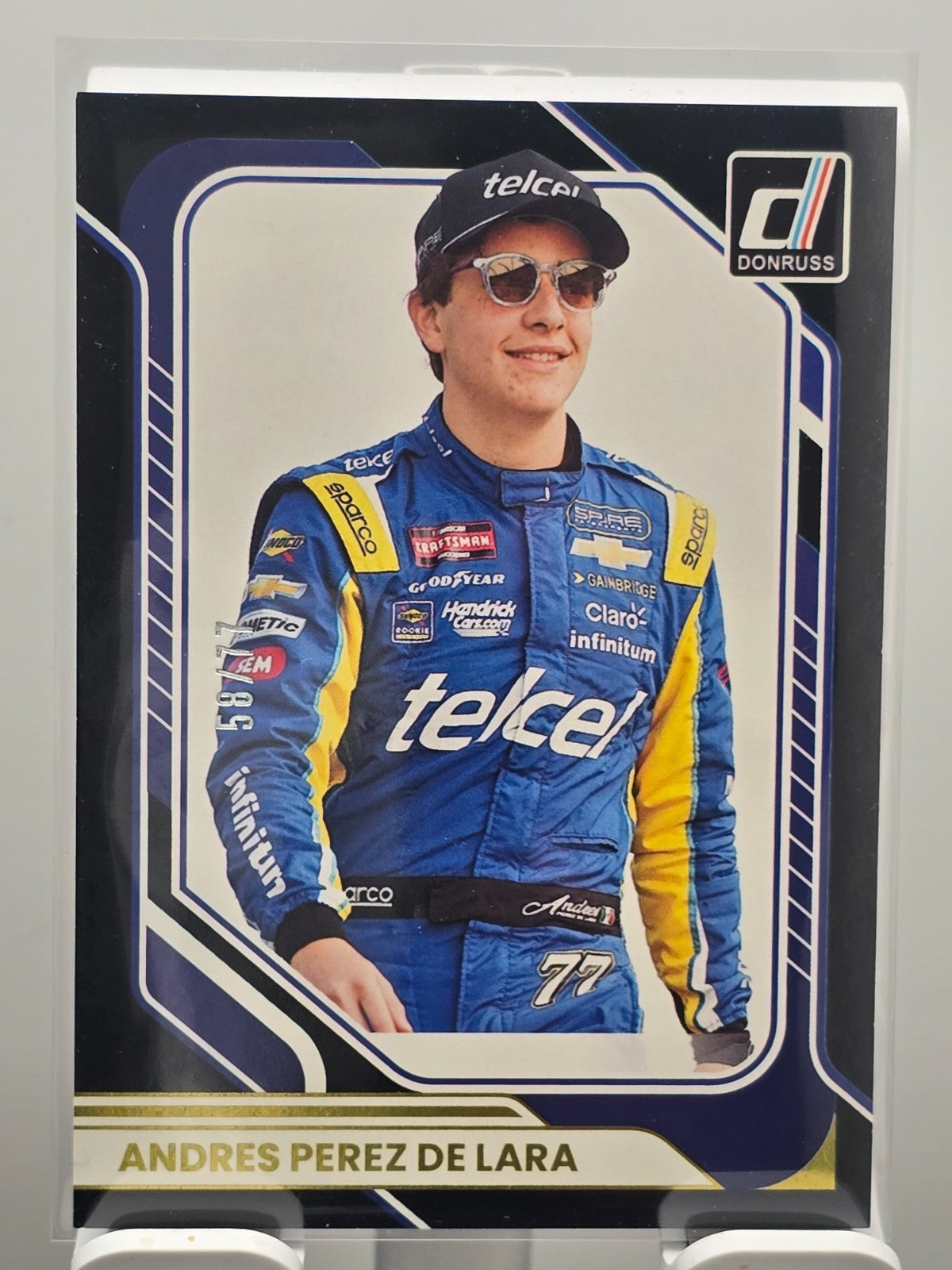 2026 Donruss NASCAR Racing - #50 Andres Perez De Lara - Black Door Number /77