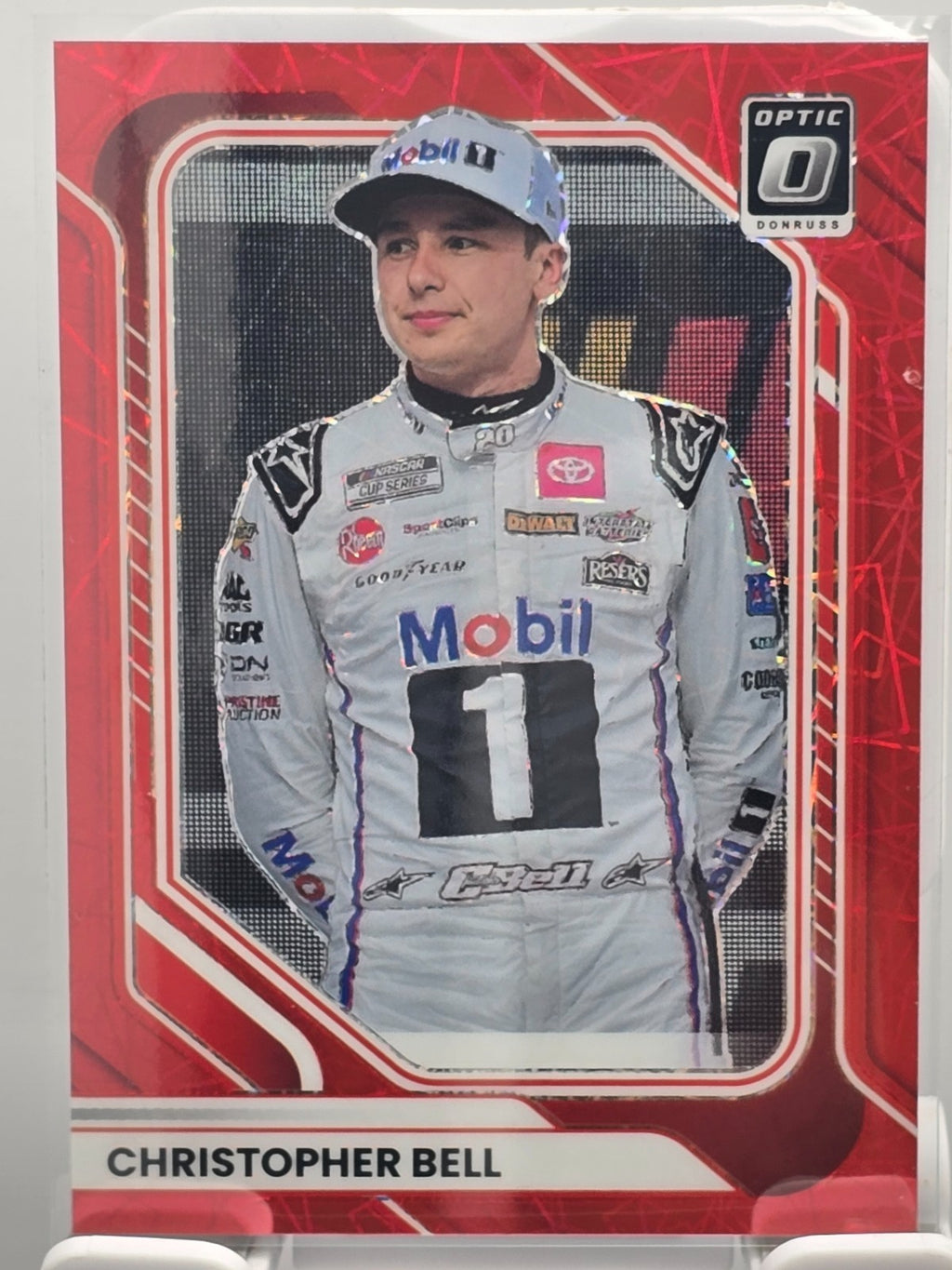 2026 Donruss NASCAR Optic Racing - #40 Christopher Bell - Red Velocity /199