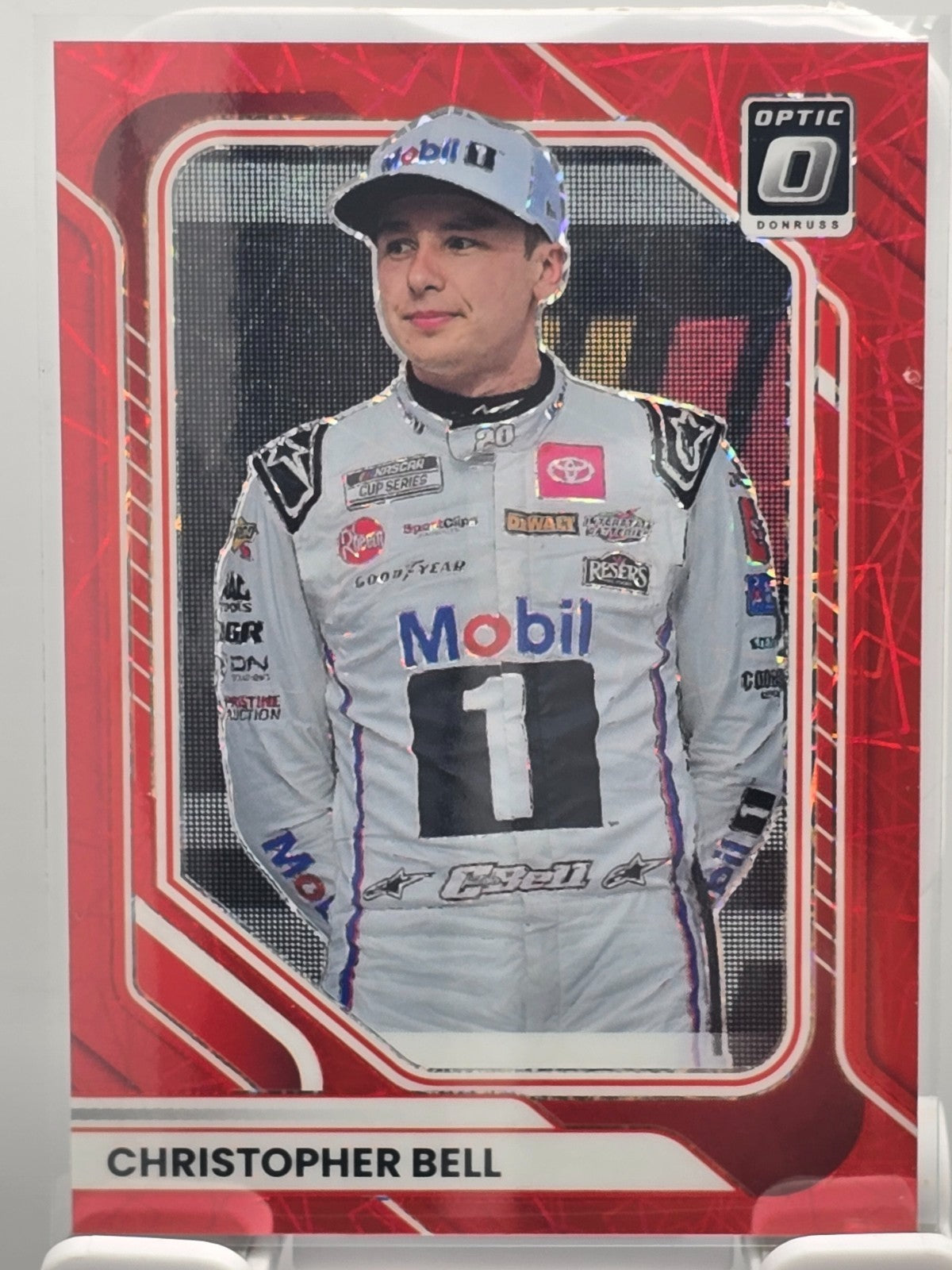 2026 Donruss NASCAR Optic Racing - #40 Christopher Bell - Red Velocity /199