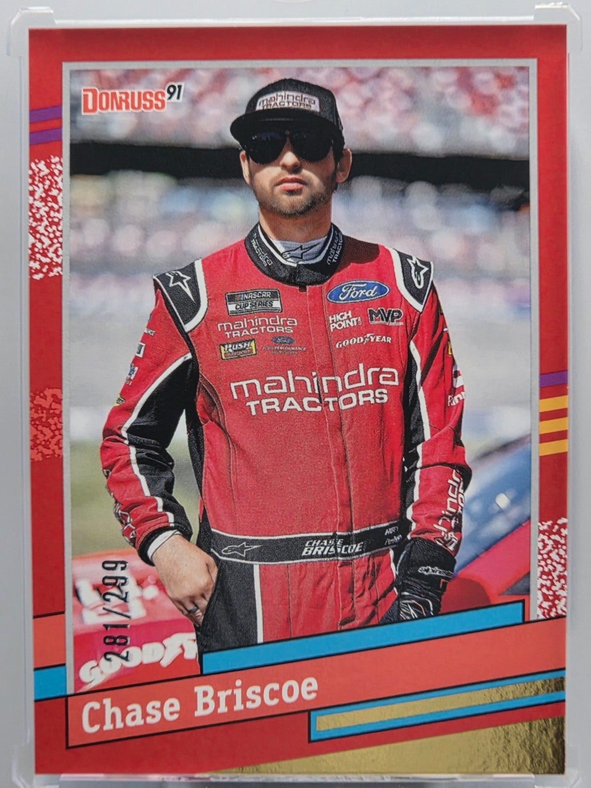 2024 Panini Donruss - Chase Briscoe - Throwback - Red /299 - #117 - Buy 3 Get 1