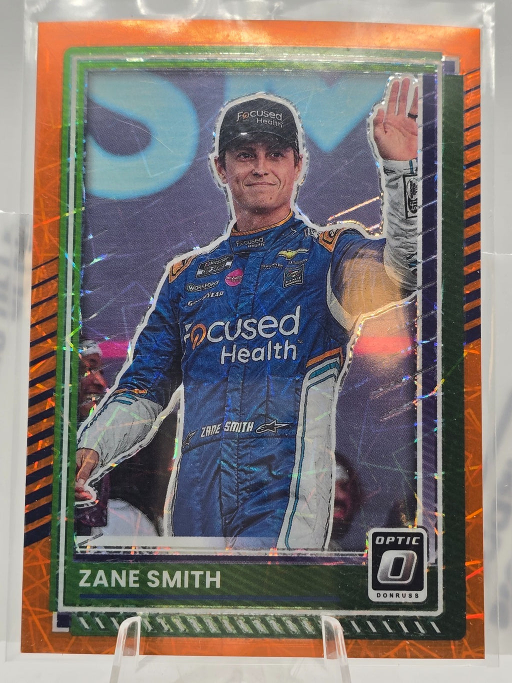2025 Donruss Optic NASCAR Racing - #1 Zane Smith - Orange Velocity Prizm