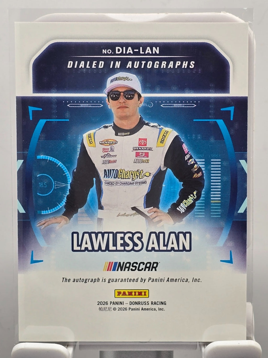 2026 Panini Donruss Racing - Lawless Alan - #DIA-LAN - Dialed In  /49