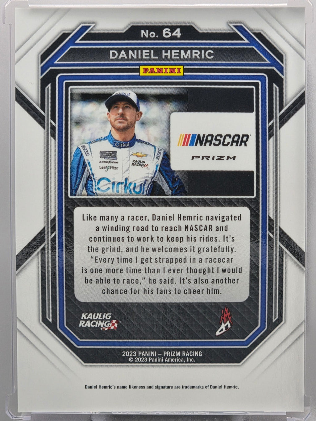 2023 Prizm Racing - Daniel Hemric - Red Prizm - #64 - Buy 3 Get 1 Free!