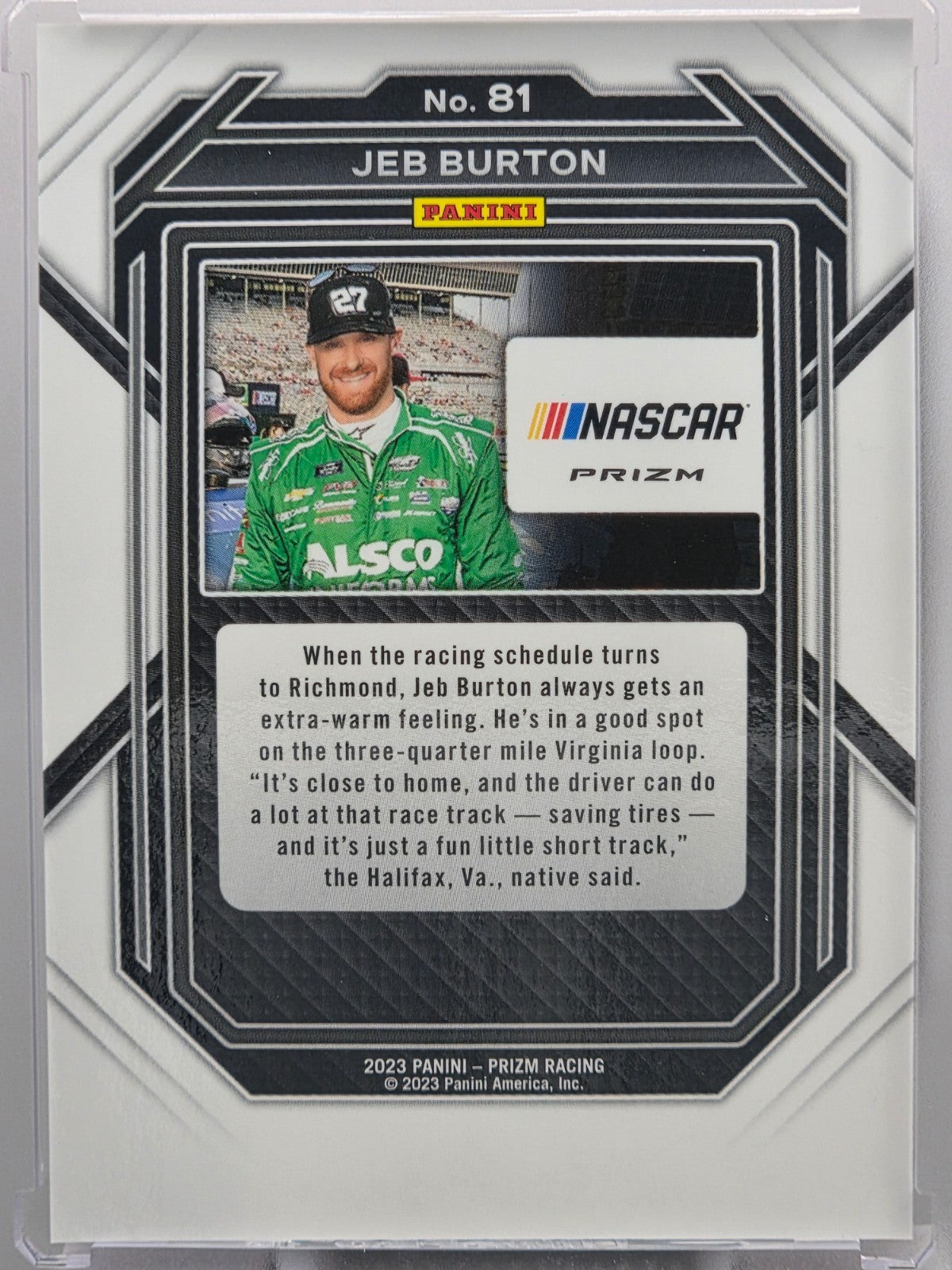 2023 Prizm Racing - Jeb Burton - Red Prizm - #81 - Buy 3 Get 1 Free!