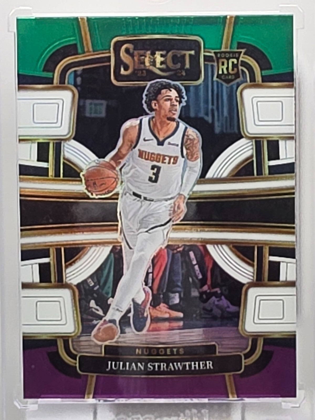 2023-24 Panini Select - Julian Strawther (RC) - Tri-Color Prizm - #78