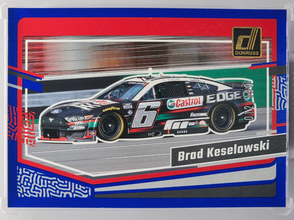2024 Panini Donruss - Brad Keselowski - Blue /199 - #86 - Buy 3 Get 1