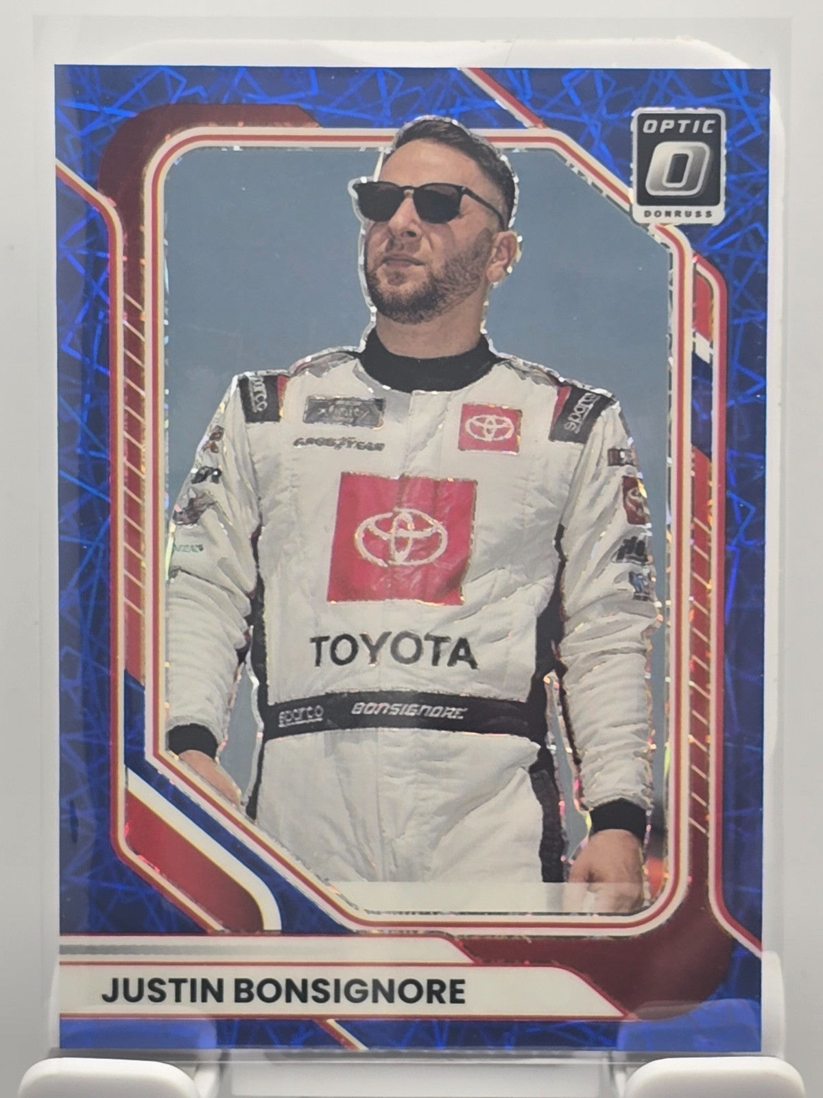 2026 Donruss OPTIC NASCAR Racing - #83 Justin Bonsignore - Blue Velocity