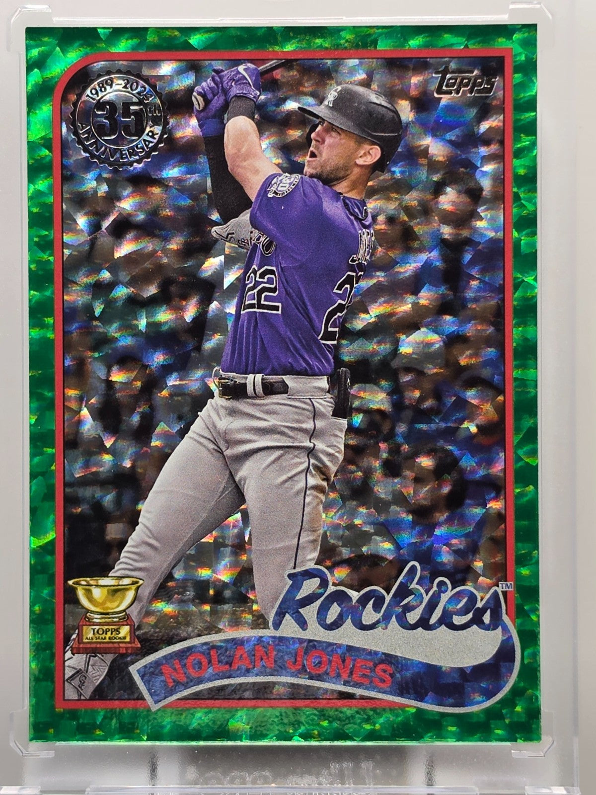 2024 Topps - Nolan Jones - 1989 Green Foil - #89B2-24