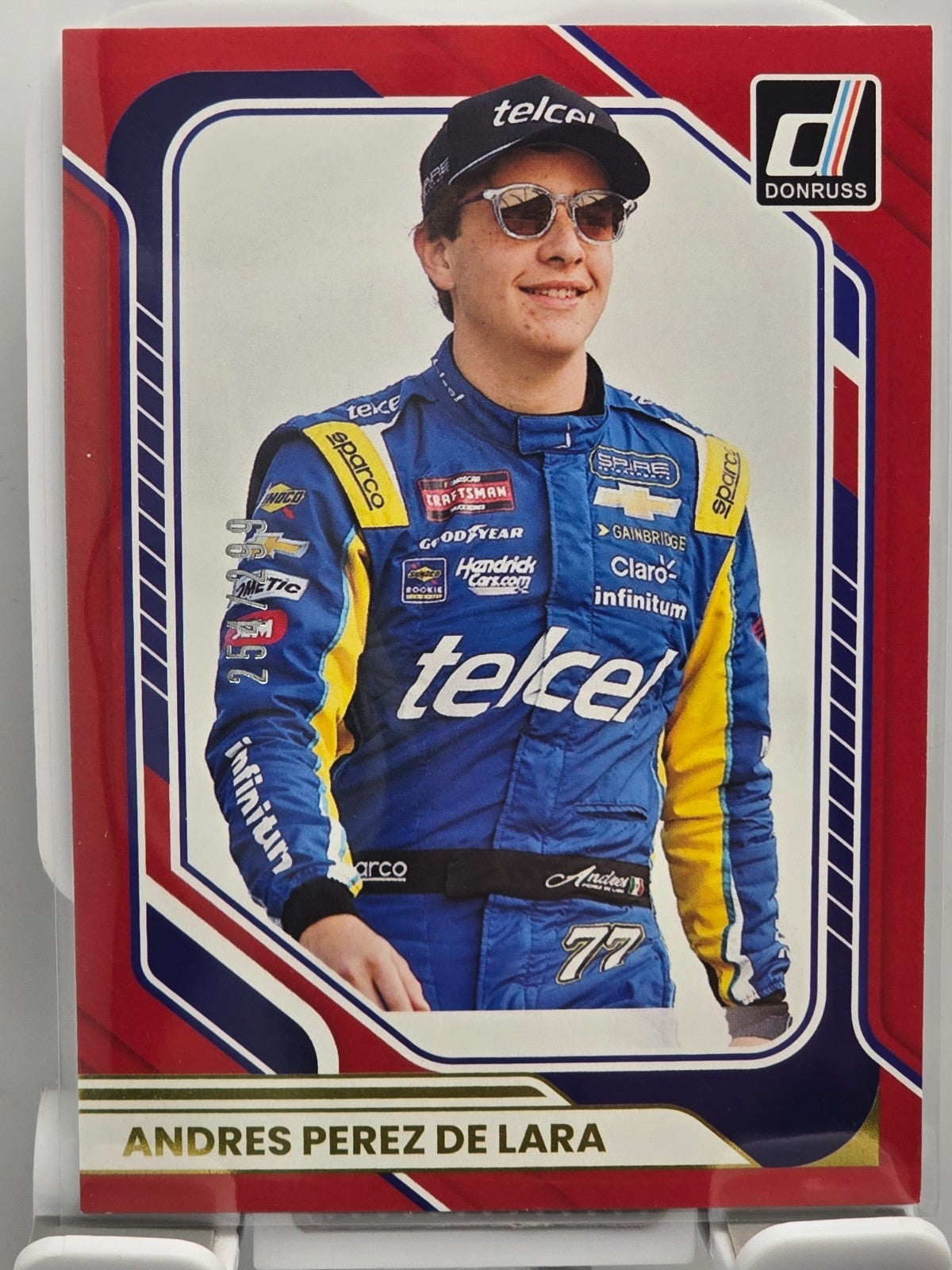2026 Donruss NASCAR Racing - #50 Andres Perez De Lara - Red  /299