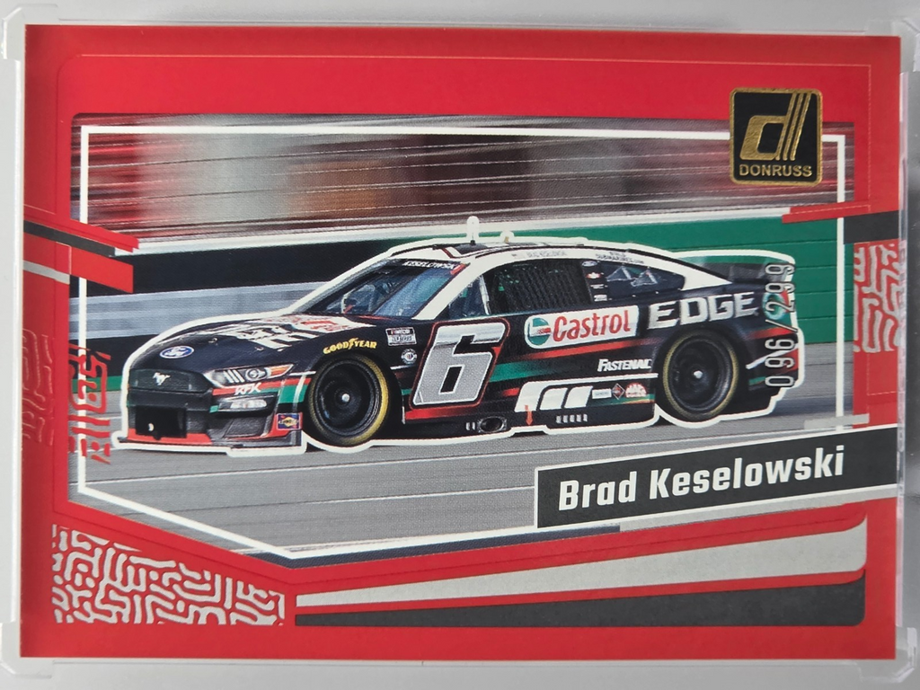 2024 Panini Donruss - Brad Keselowski - Red /299 - #86 - Buy 3 Get 1