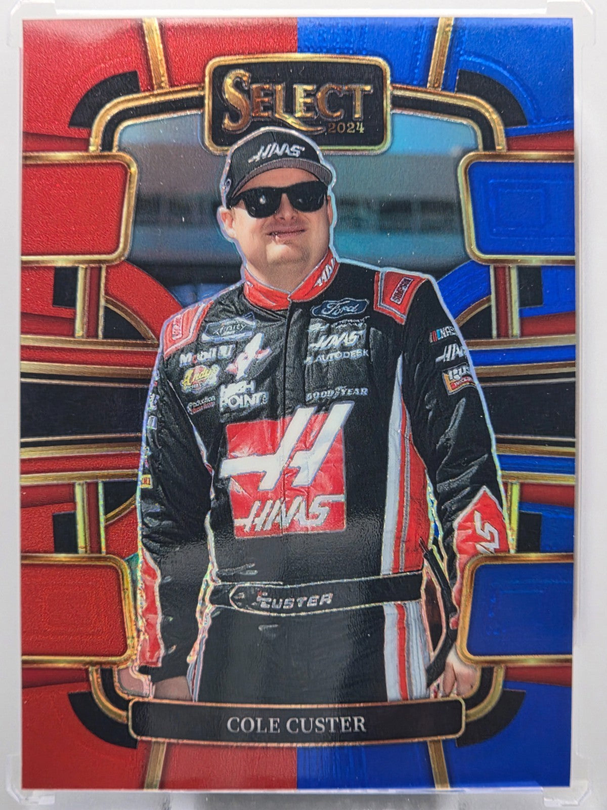 2024 Panini Select - Cole Custer - Red & Blue Prizm - #35 - Buy 3 Get 1!