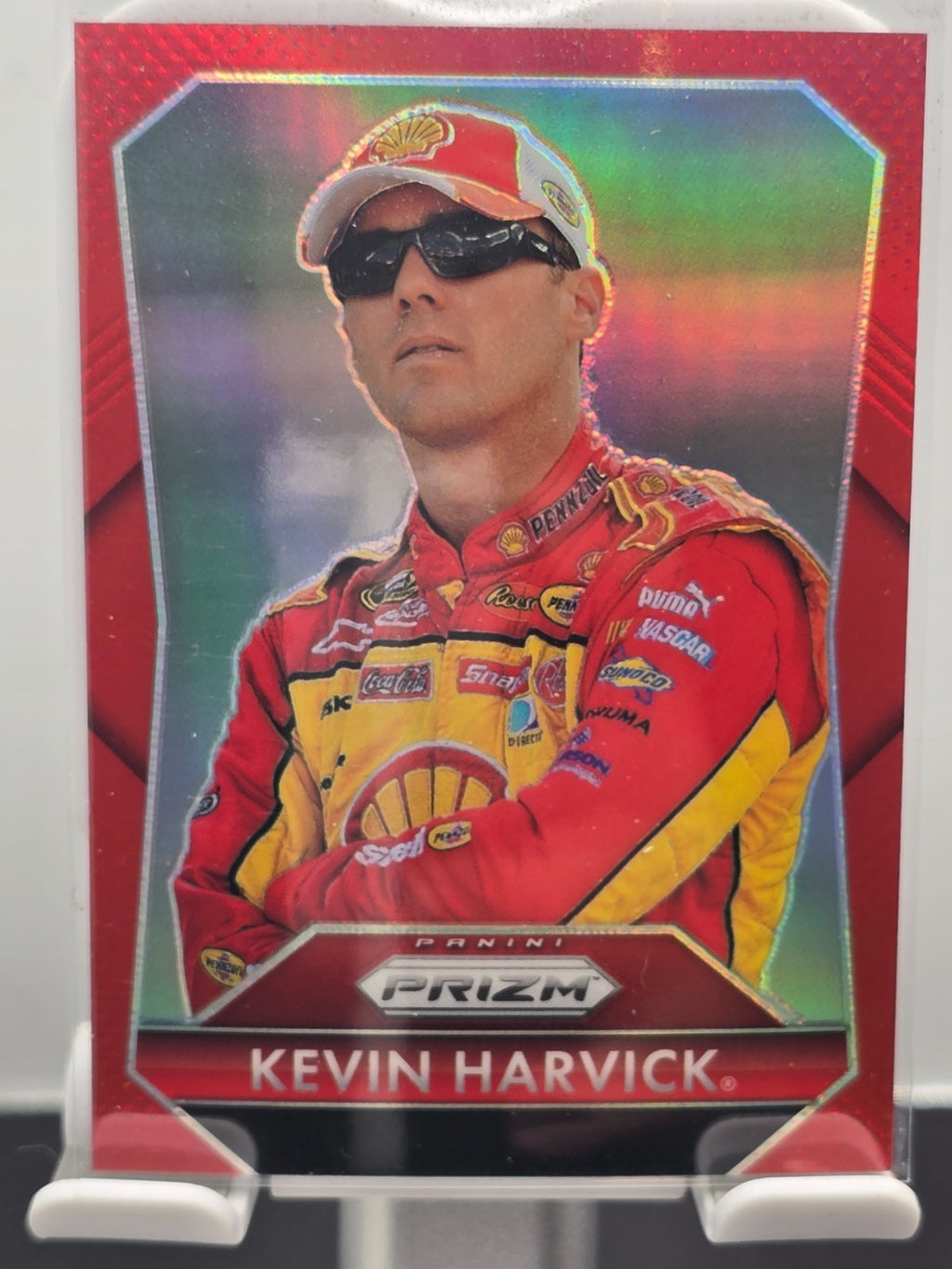 2025 Prizm Racing - #184 Kevin Harvic - Throwback - Red Prizm /249