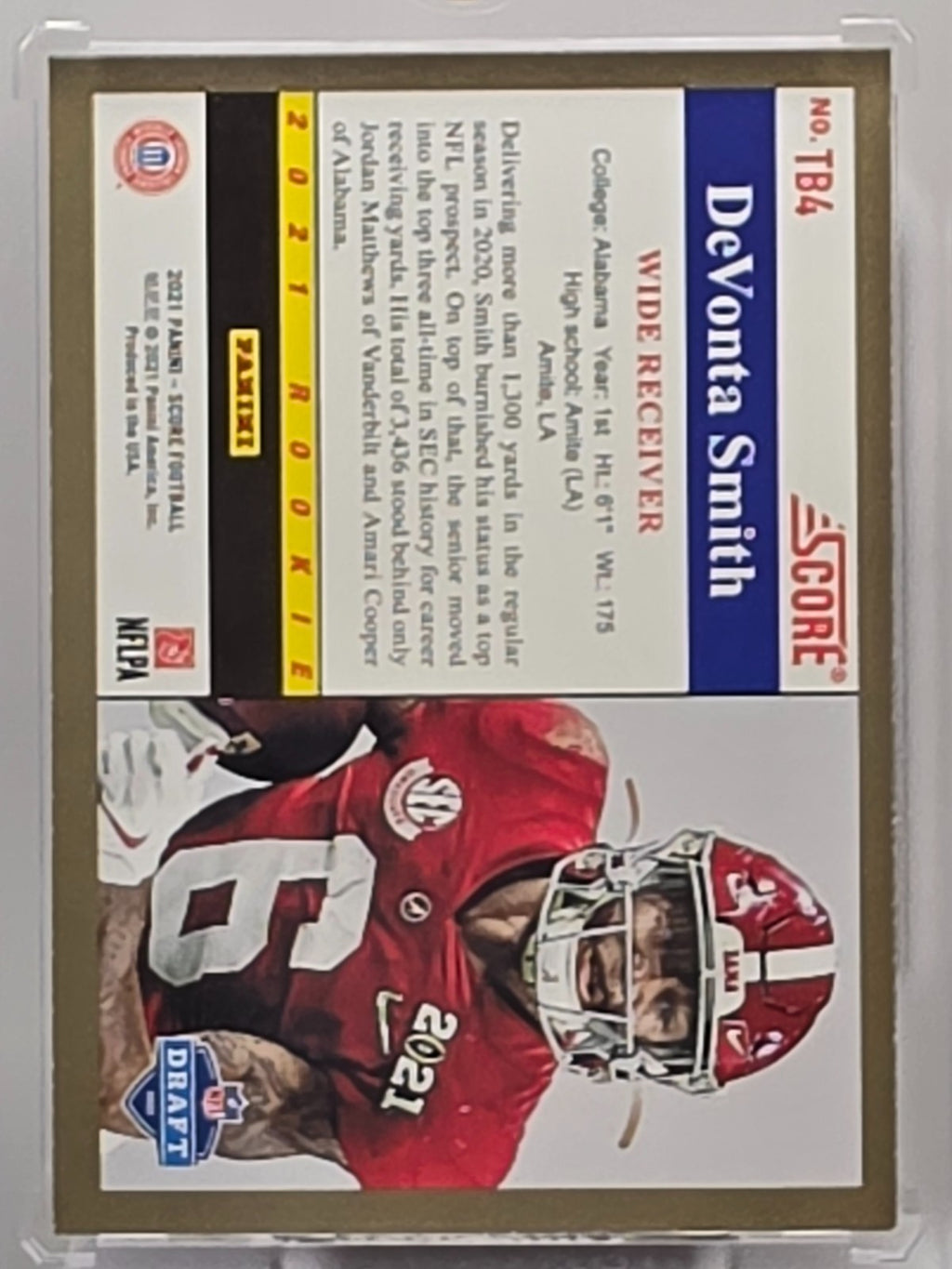 2021 Score - DeVonta Smith (RC) - Rookie Base - #TB4 **Buy 3 Get 1**