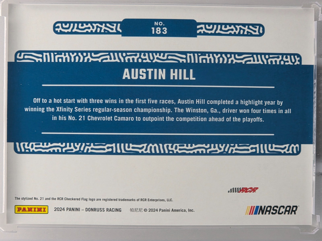 2024 Panini Donruss - Austin Hill - Blue /199 - #183 - Buy 3 Get 1
