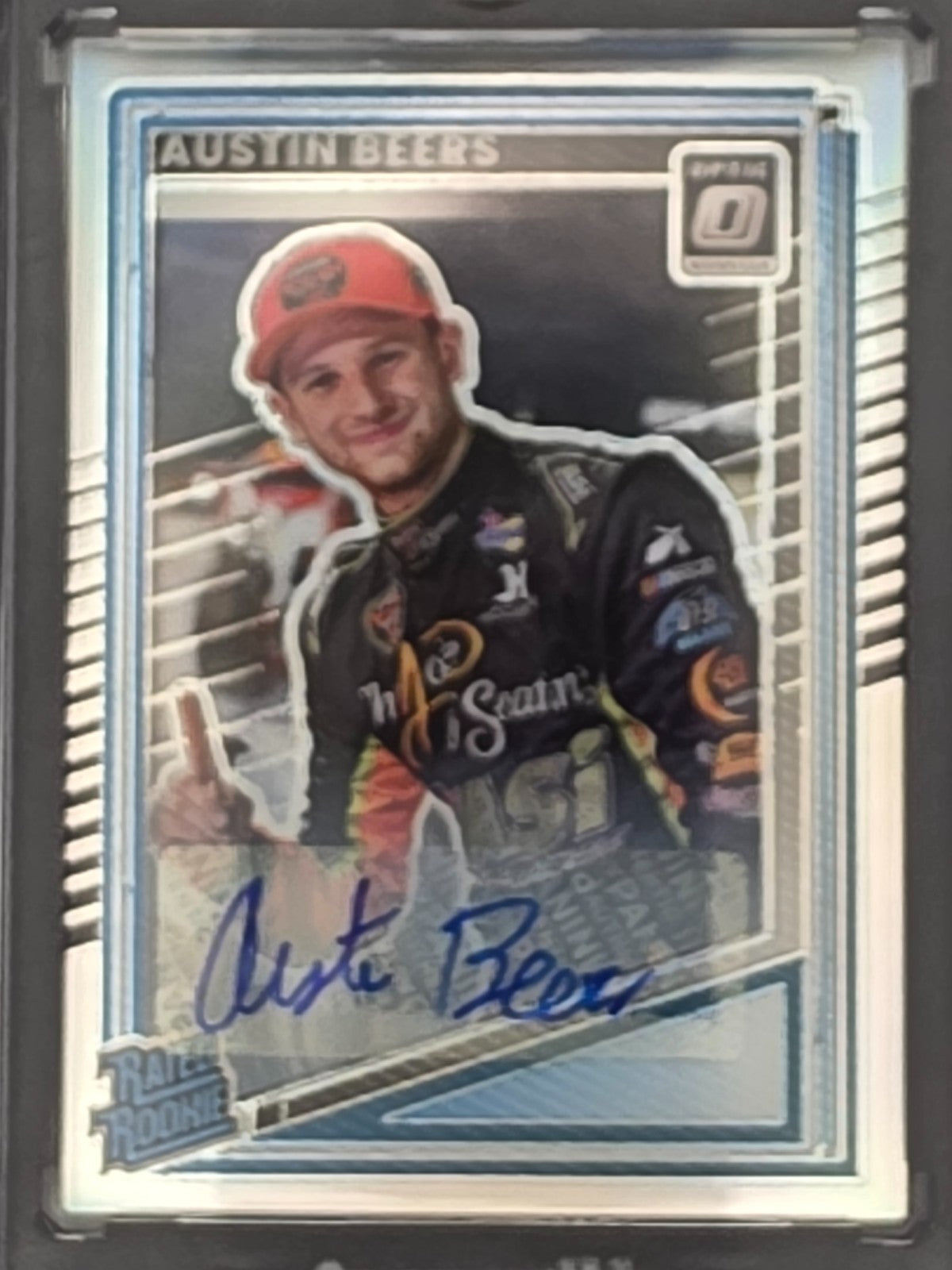 2025 Donruss Optic NASCAR - Austin Beers (RC) - Silver Rookie Autograph - #97