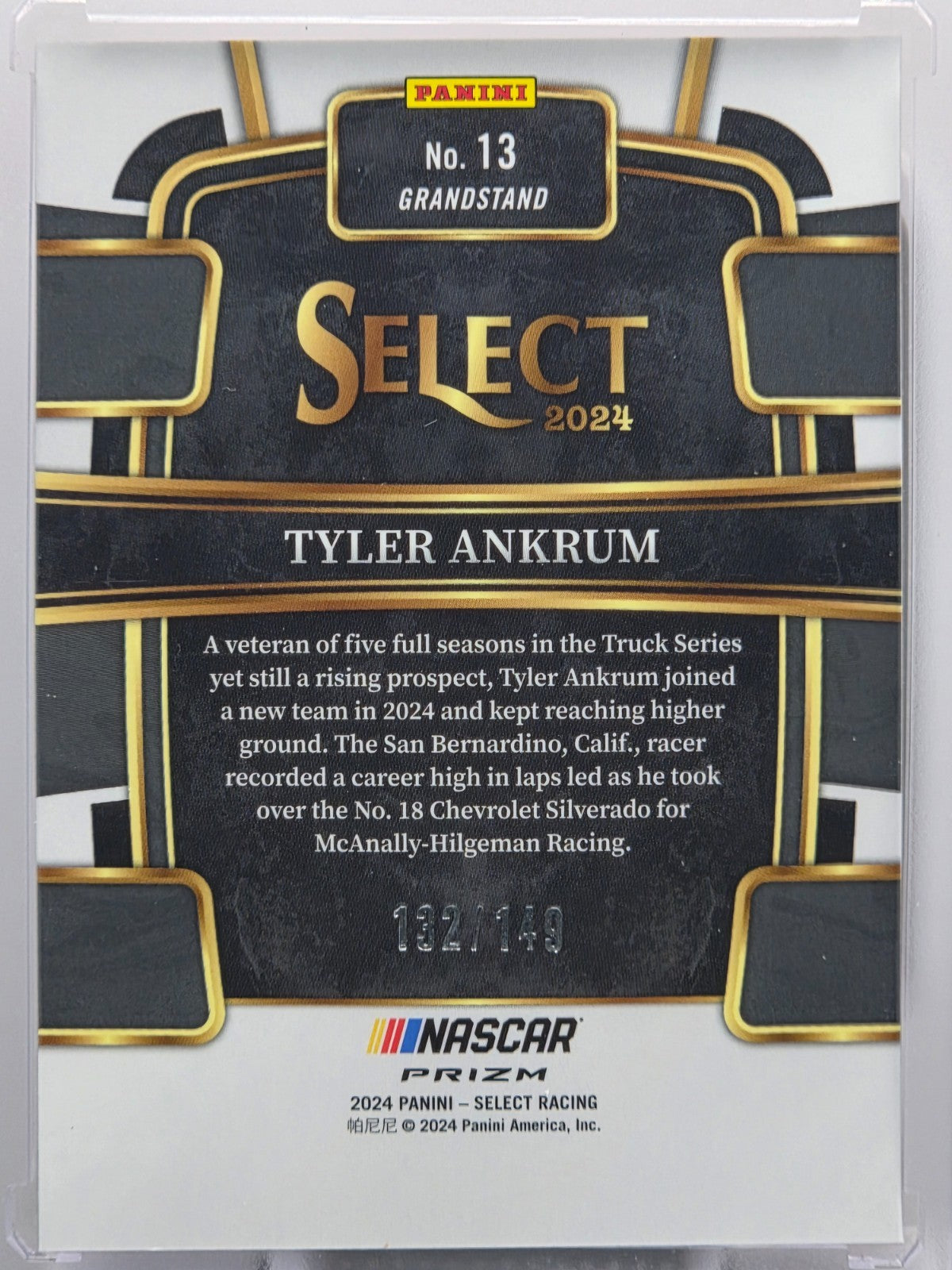 2024 Panini Select - Tyler Ankrum - Red Prizm /149 - #13 - Buy 3 Get 1!
