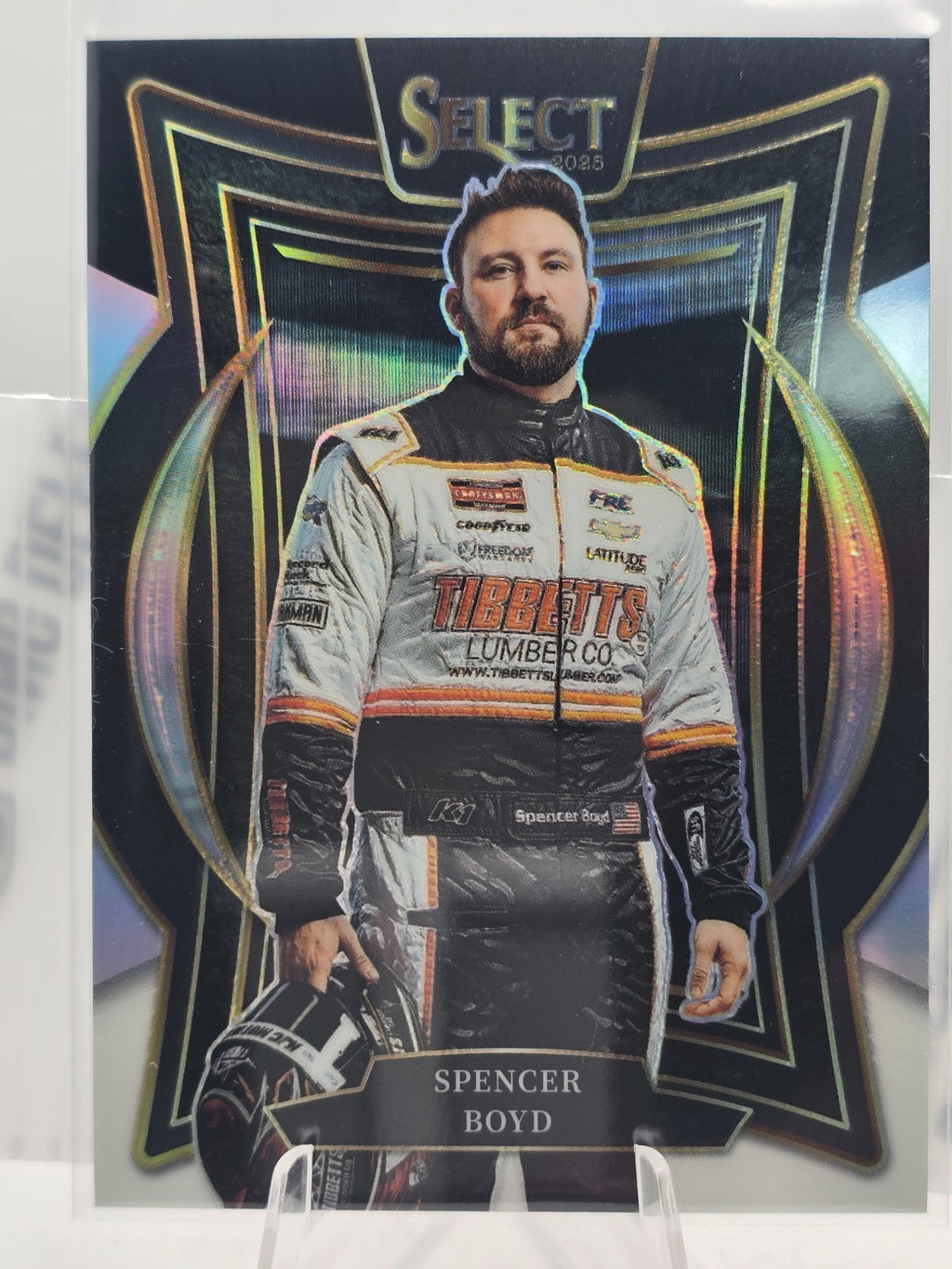 2025 Select Nascar Racing - #95 Spencer Boyd - Grandstand - Black & White /149