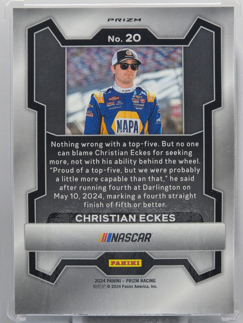 2024 Prizm Racing - Christian Eckes - Green Prizm - #20 - Buy 3 Get 1 Free!