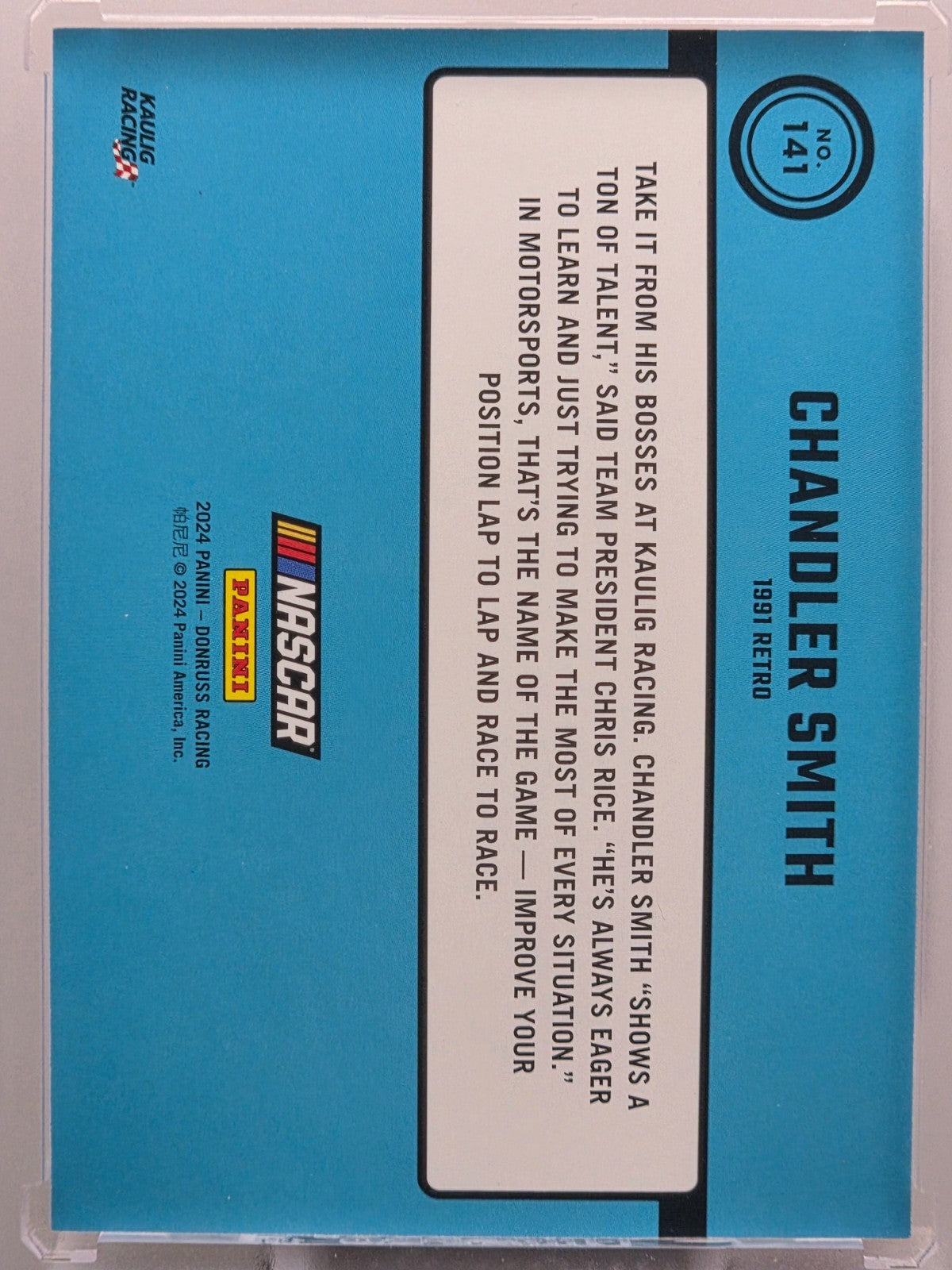 2024 Panini Donruss - Chandler Smith - Throwback - Red /299 - #141 - Buy 3 Get 1
