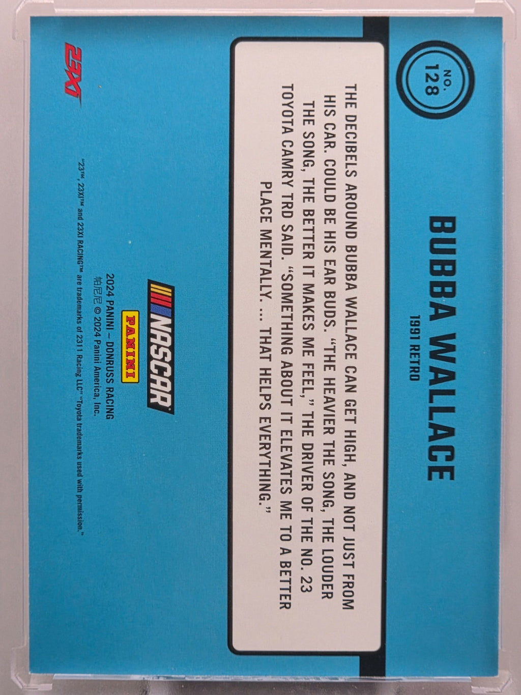 2024 Panini Donruss - Bubba Wallace - Throwback - Red /299 - #128 - Buy 3 Get 1!
