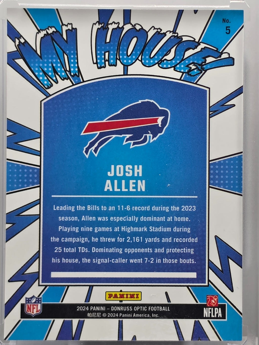 2024 Panini Donruss Optic - Josh Allen - My House - #5
