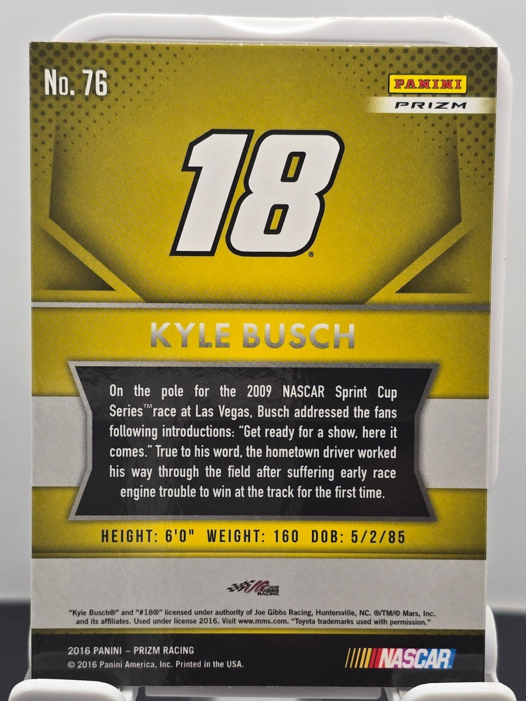 2016 Prizm Racing - #76 Kyle Busch - Red, White & Blue Prizm