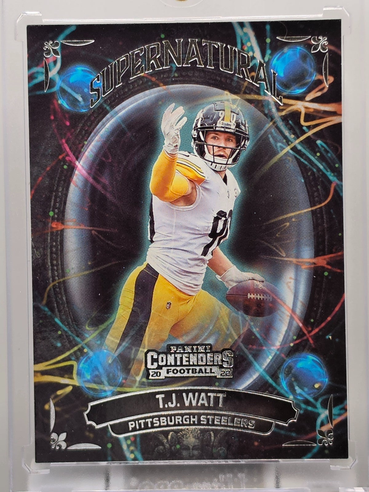 2022 Panini Contenders - T.J. Watt - Supernatural - #SN-TJW ** Buy 3 Get 1 **