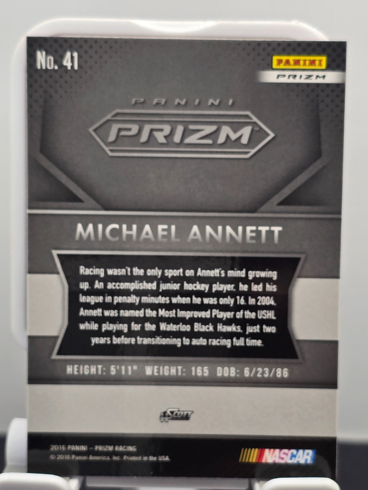 2016 Prizm Racing - #41 Michael Annett - Red, White & Blue Prizm SP