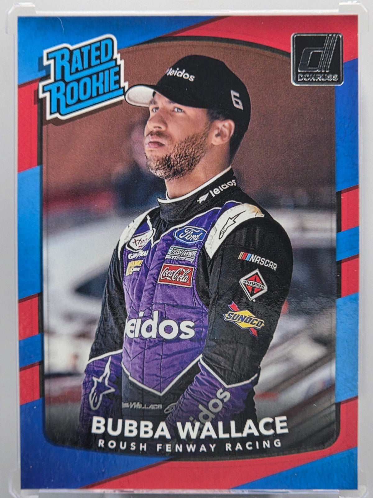 2018 Panini Donruss - Bubba Wallace (RC) - Red & Blue - #27 - Buy 3 Get 1