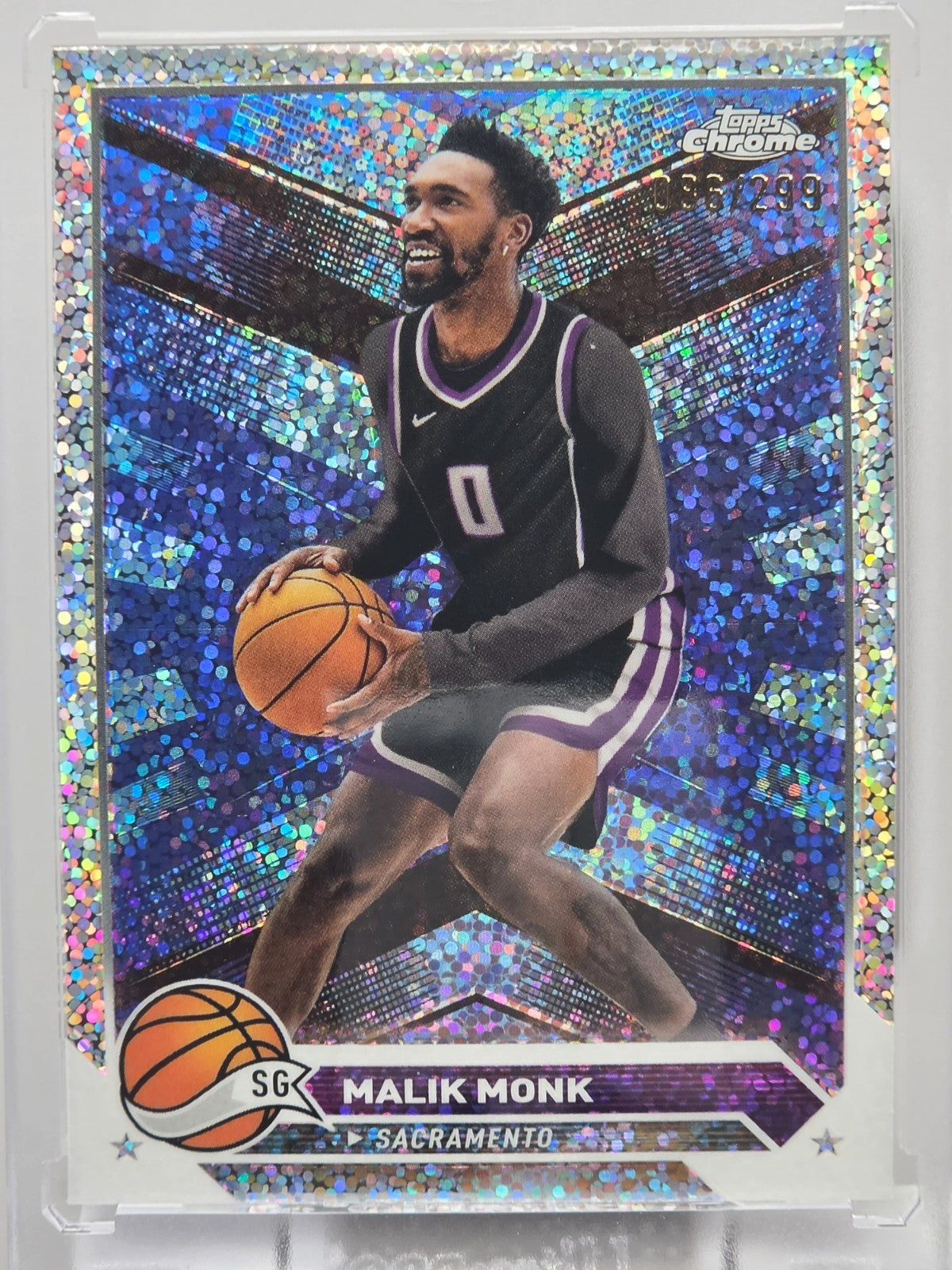 2023-24 Topps Chrome - Malik Monk - Speckle /299 - #130
