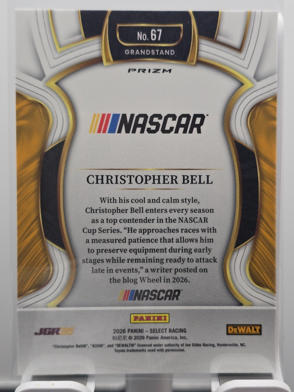 2026 Select Racing - #67 Christopher Bell - Grandstand - Silver SP