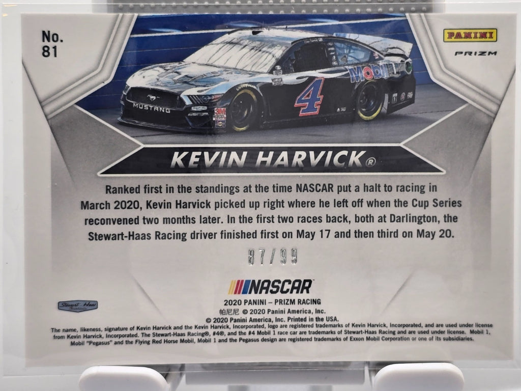 2020 Panini Prizm  - #81 Kevin Harvic - Power Train - Green Scope Prizm /99