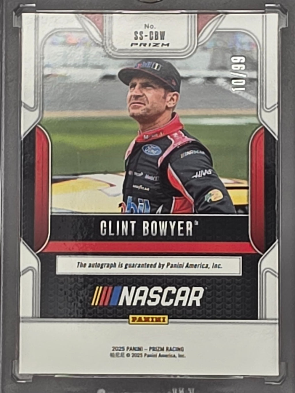 2025 Prizm Nascar Racing - Clint Bowyer - Scripts - Red /99 - #SS-CBW