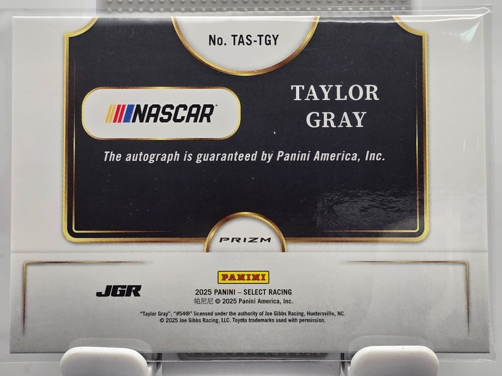 2025 Select Trackside Action Signature - Taylor Gray - #TAS-TGY - Autograph