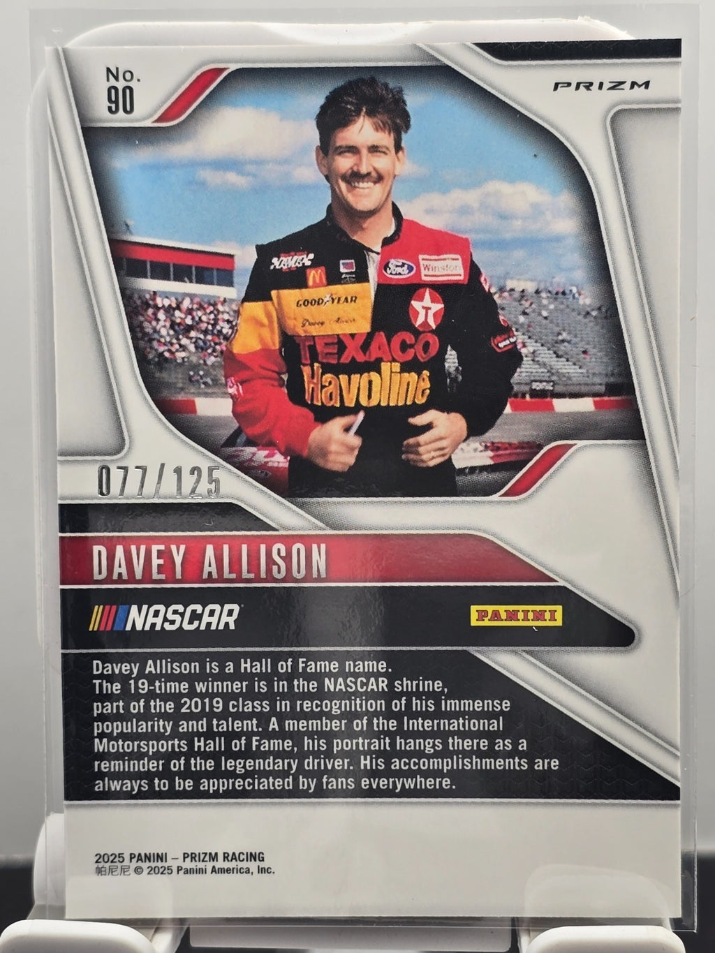 2025 Prizm Racing - #90 Davey Allison - Orange Wave /125