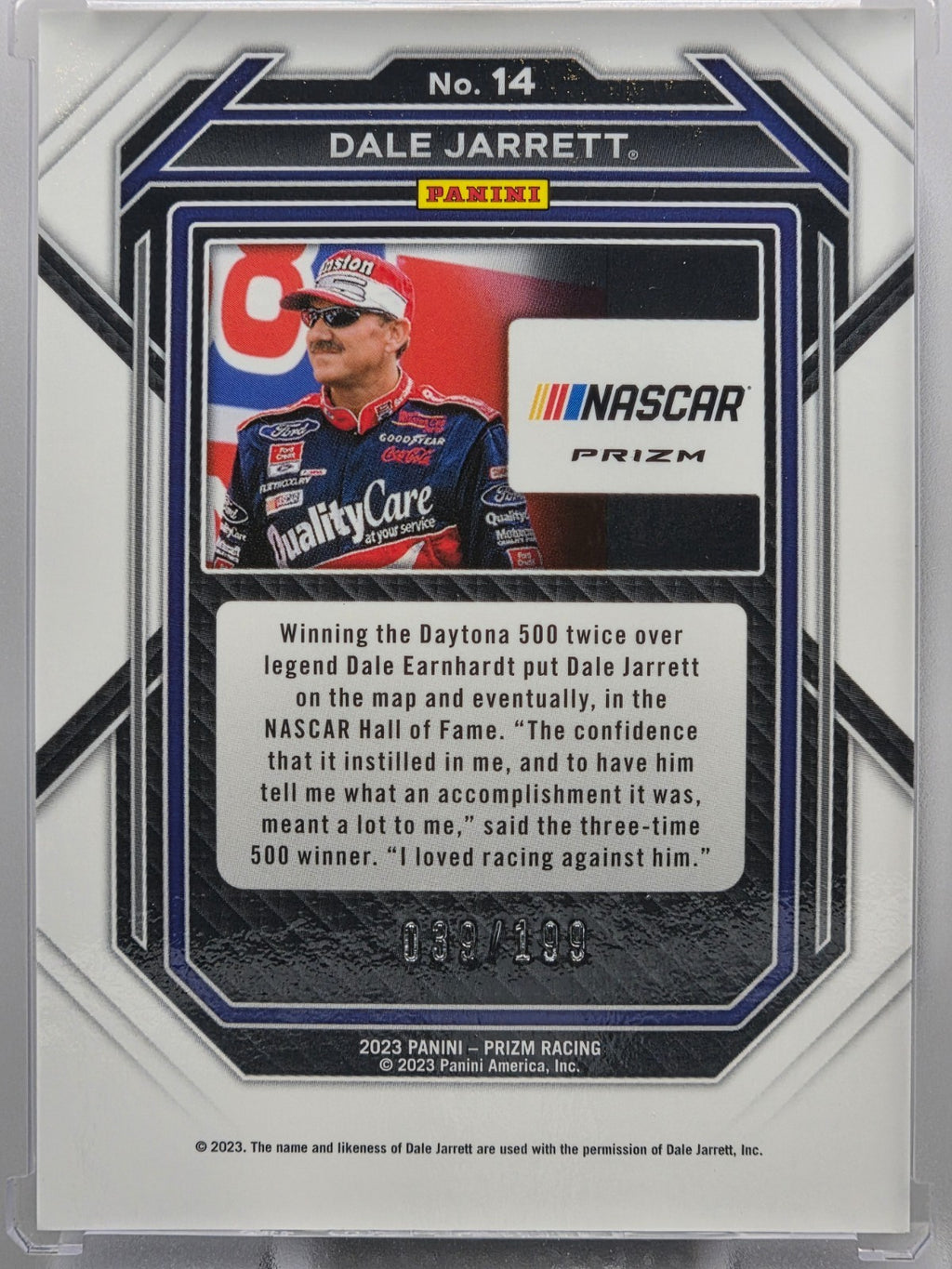 2023 Prizm Racing - Dale Jarrett - Purple Velocity /199 - #14