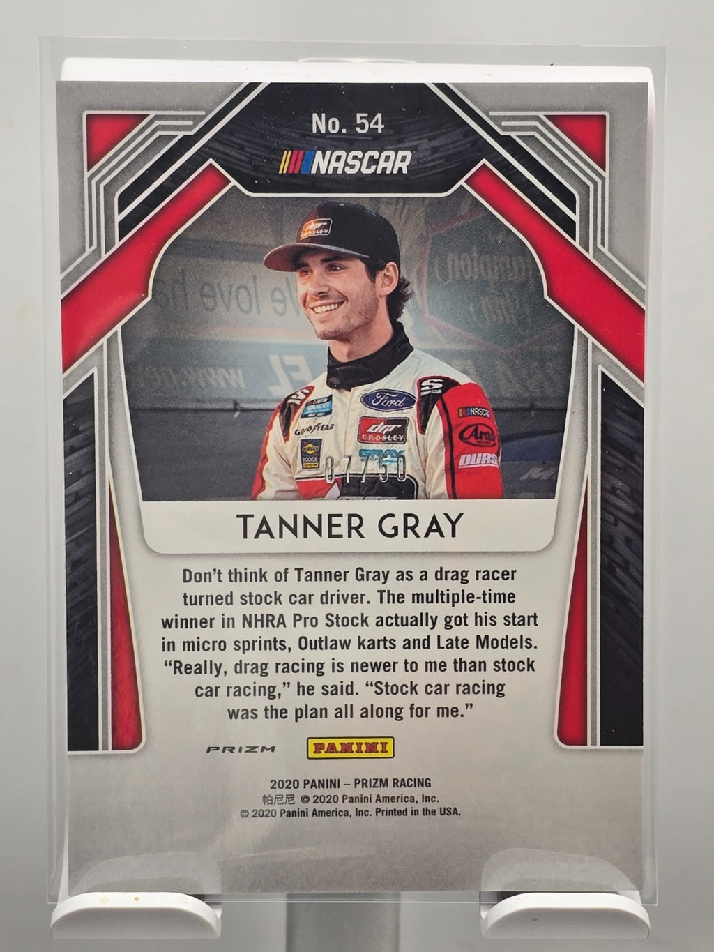 2020 Panini Prizm - Tanner Gray #54 Rookie  - Pink Prizm /50