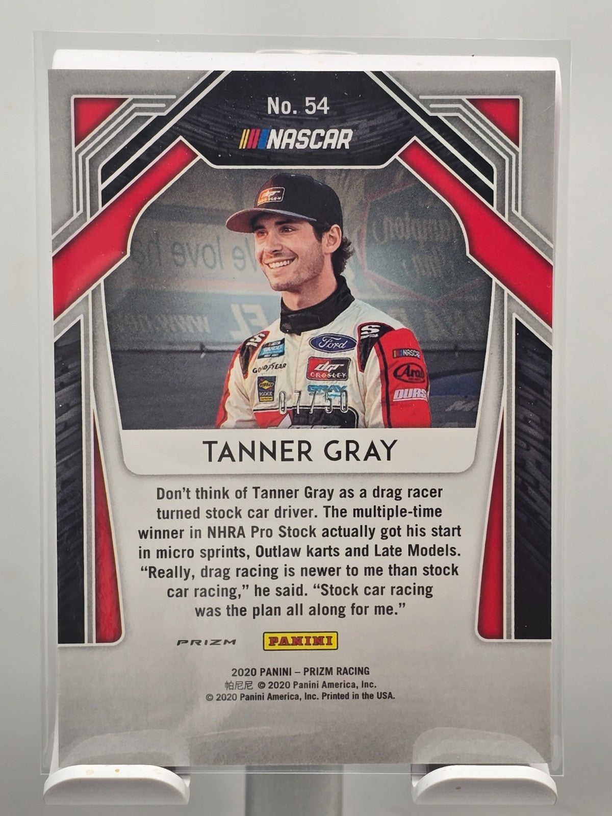 2020 Panini Prizm - Tanner Gray #54 Rookie  - Pink Prizm /50
