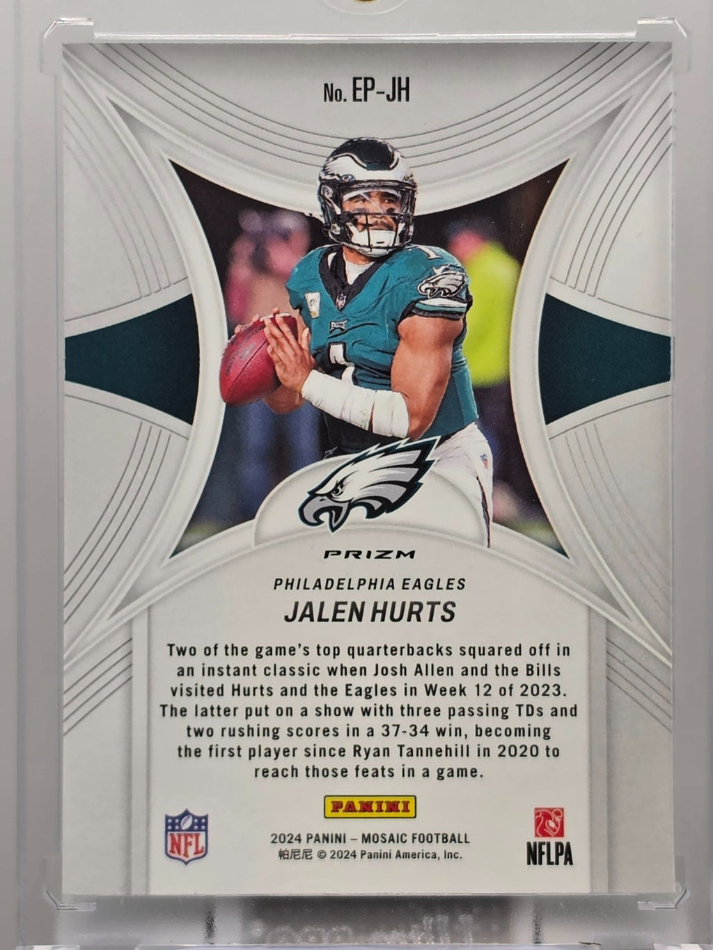 2024 Panini Mosaic - Jalen Hurts - Epic Performers - #EP-JH ** Buy 3 Get 1 **