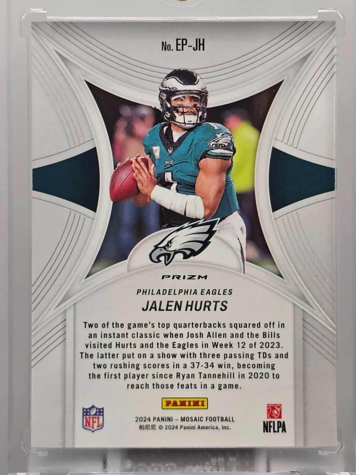 2024 Panini Mosaic - Jalen Hurts - Epic Performers - #EP-JH ** Buy 3 Get 1 **