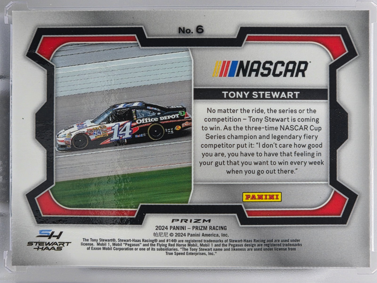 2024 Prizm Racing - Tony Stewart - Blue Ice Prizm - #6 - Buy 3 Get 1 Free!
