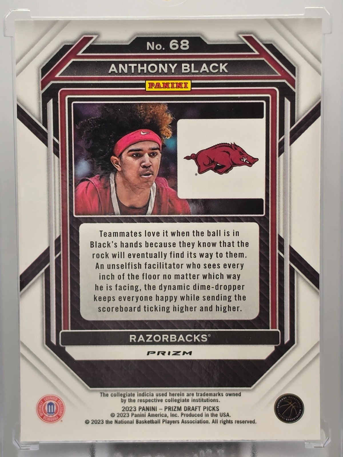 2023-24 Panini Prizm Draft Picks - Anthony Black (RC) - Silver Prizm - #68