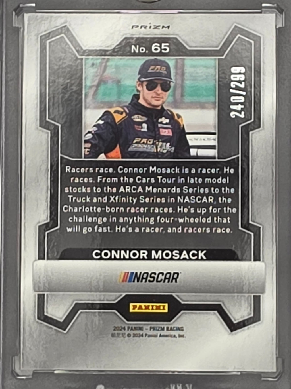2024 Panini Prizm - Connor Mosack (RC) - Red Prizm /299 - #65