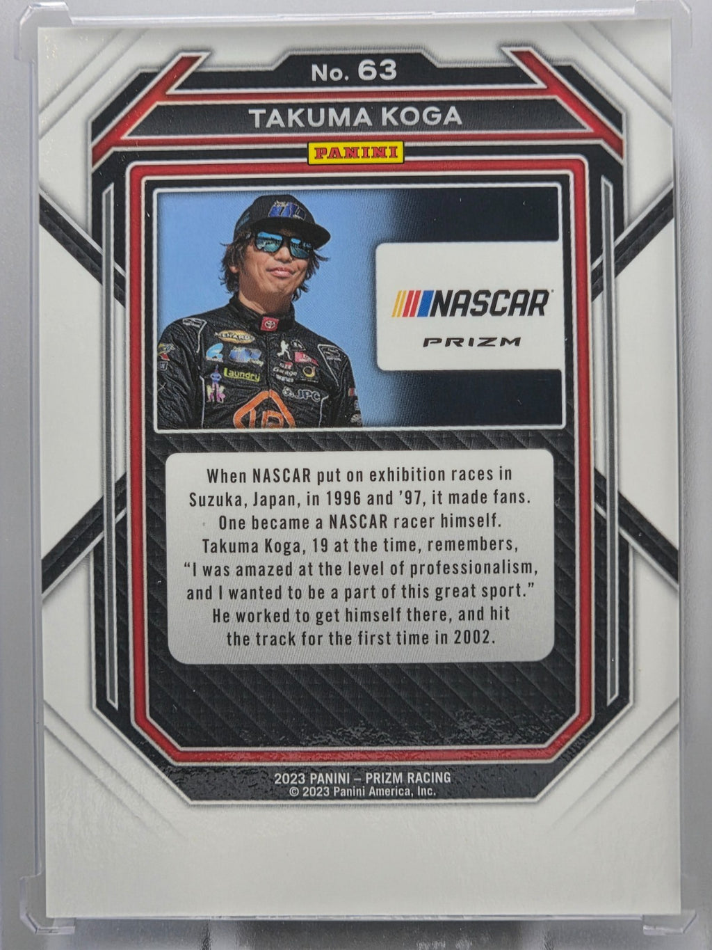 2023 Prizm Racing - Takuma Koga (RC) - Blue & Carolina Blue Hyper Prizm - #63