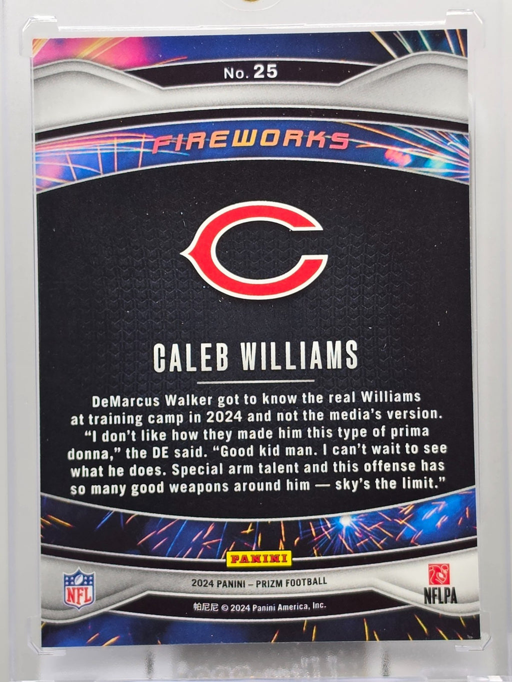 2024 Panini Prizm - Caleb Williams (RC) - Fireworks - #25