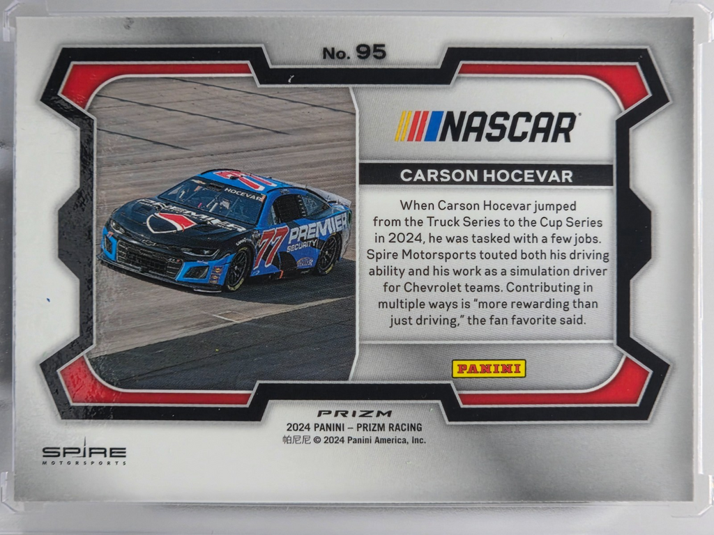 2024 Prizm Racing - Carson Hocevar - Silver Holo Prizm - #95